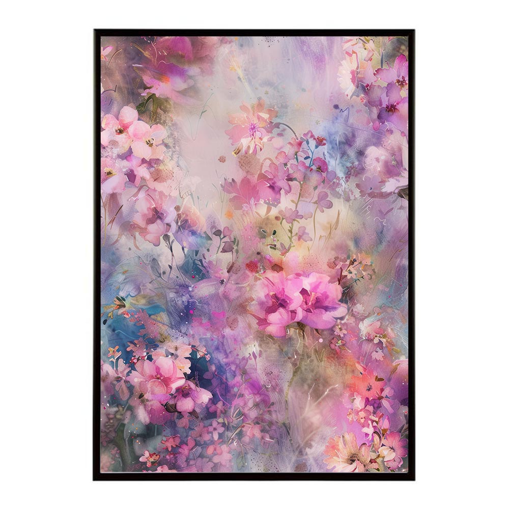 アーティスティックフラワー ポスター 花 絵画 アート 画家 名画 コンセプトアート 油絵 水彩画 絵具 リビング 寝室 玄関 おしゃれ インテリア フラワーアート 大人可愛い 【lh-poster-11017】