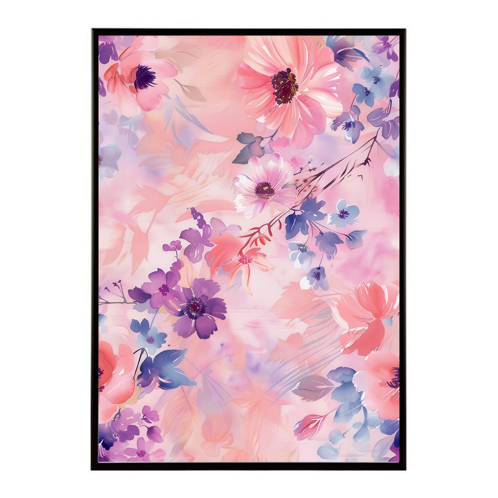 アーティスティックフラワー ポスター 花 絵画 アート 画家 名画 コンセプトアート 油絵 水彩画 絵具 リビング 寝室 玄関 おしゃれ インテリア フラワーアート 大人可愛い 【lh-poster-11023】