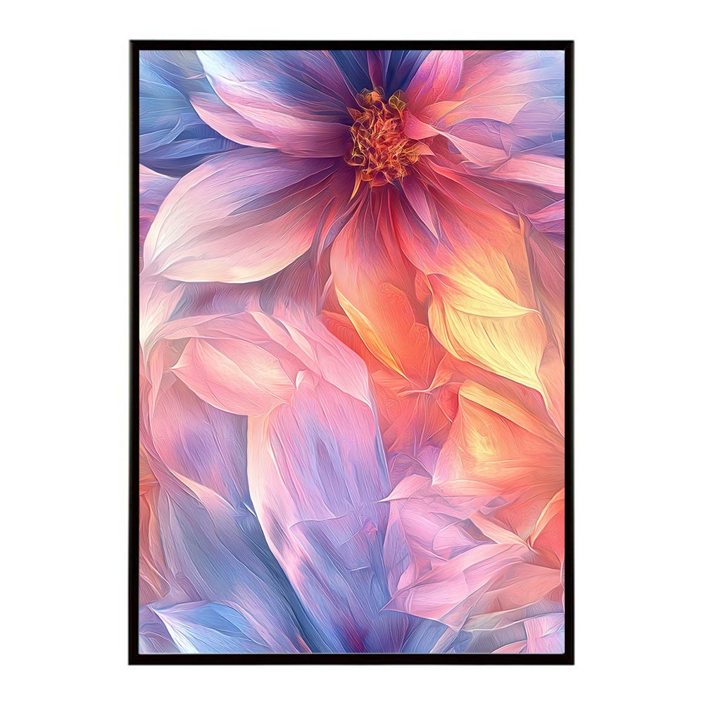 アーティスティックフラワー ポスター 花 絵画 アート 画家 名画 コンセプトアート 油絵 水彩画 絵具 リビング 寝室 玄関 おしゃれ インテリア フラワーアート 大人可愛い 【lh-poster-11057】