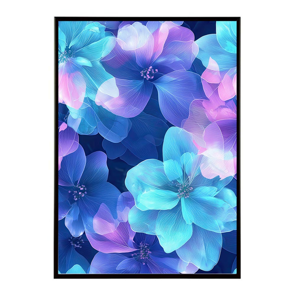 アーティスティックフラワー ポスター 花 絵画 アート 画家 名画 コンセプトアート 油絵 水彩画 絵具 リビング 寝室 玄関 おしゃれ インテリア フラワーアート 大人可愛い 【lh-poster-11059】