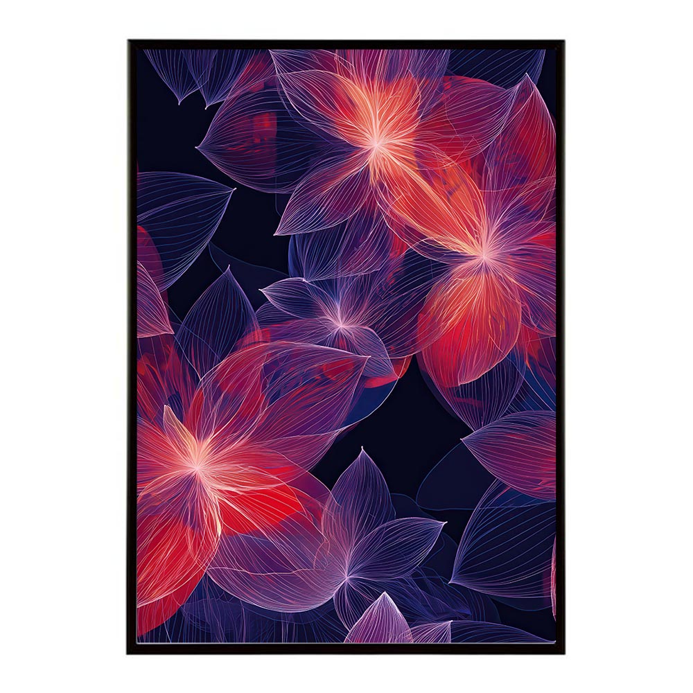 アーティスティックフラワー ポスター 花 絵画 アート 画家 名画 コンセプトアート 油絵 水彩画 絵具 リビング 寝室 玄関 おしゃれ インテリア フラワーアート 大人可愛い 【lh-poster-11061】