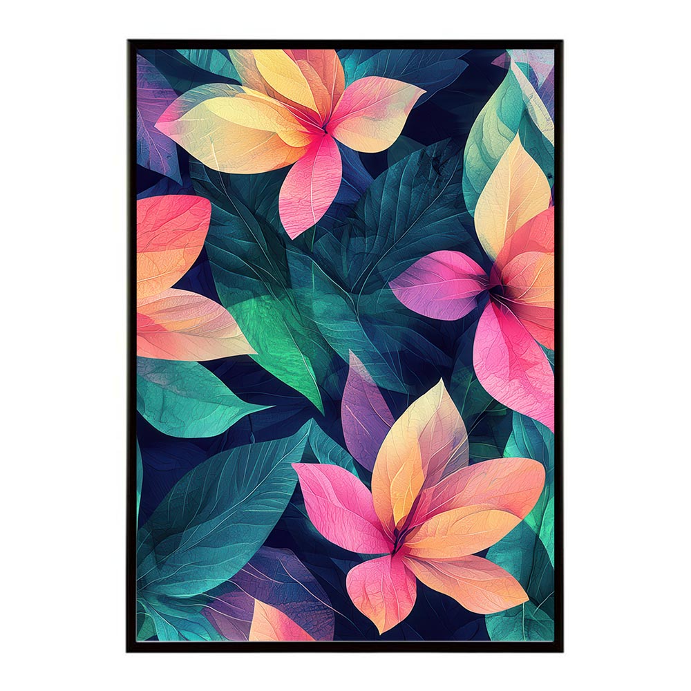 アーティスティックフラワー ポスター 花 絵画 アート 画家 名画 コンセプトアート 油絵 水彩画 絵具 花柄デザイン インテリア雑貨 壁飾り 北欧風 モダンアート フラワーアート 【lh-poster-11065】