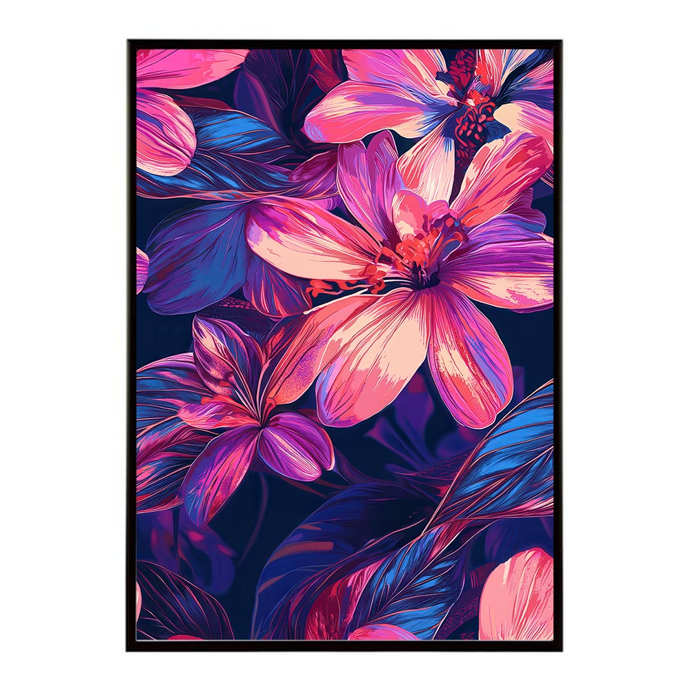 アーティスティックフラワー ポスター 花 絵画 アート 画家 名画 コンセプトアート 油絵 水彩画 絵具 花柄デザイン インテリア雑貨 壁飾り 北欧風 モダンアート フラワーアート 【lh-poster-11067】