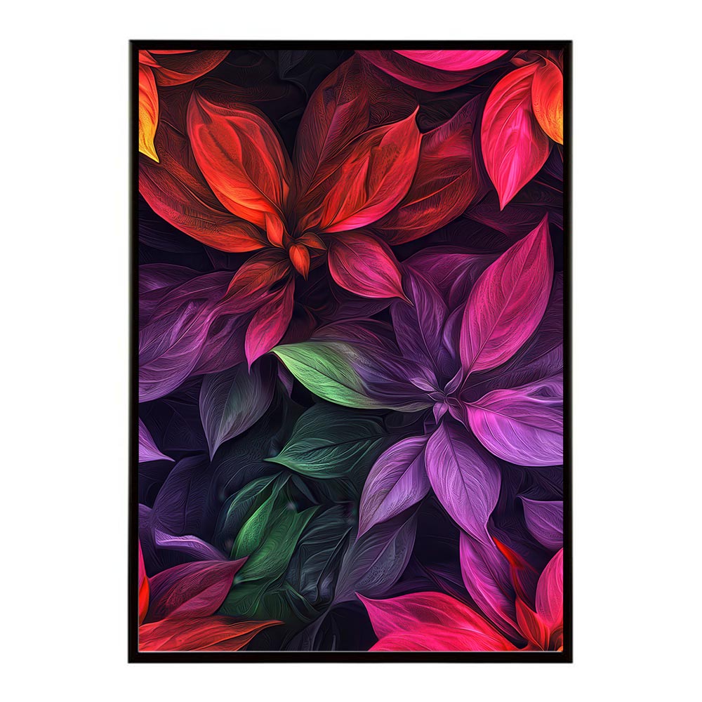 アーティスティックフラワー ポスター 花 絵画 アート 画家 名画 コンセプトアート 油絵 水彩画 絵具 花柄デザイン インテリア雑貨 壁飾り 北欧風 モダンアート フラワーアート 【lh-poster-11078】