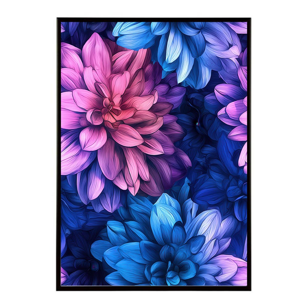 アーティスティックフラワー ポスター 花 絵画 アート 画家 名画 コンセプトアート 油絵 水彩画 絵具 花柄デザイン インテリア雑貨 壁飾り 北欧風 モダンアート フラワーアート 【lh-poster-11088】
