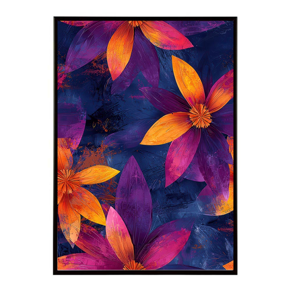 アーティスティックフラワー ポスター 花 絵画 アート 画家 名画 コンセプトアート 油絵 水彩画 絵具 花柄デザイン インテリア雑貨 壁飾り 北欧風 モダンアート フラワーアート 【lh-poster-11089】