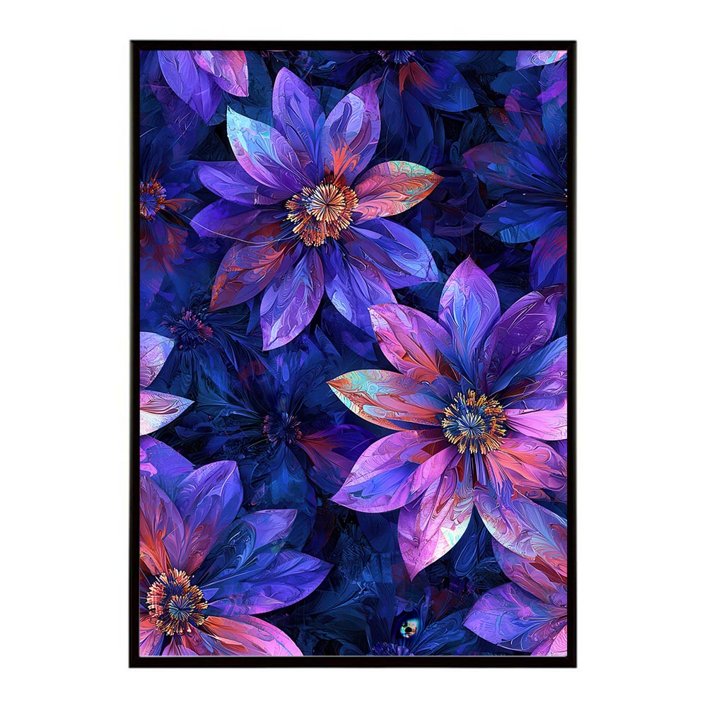 アーティスティックフラワー ポスター 花 絵画 アート 画家 名画 コンセプトアート 油絵 水彩画 絵具 花柄デザイン インテリア雑貨 壁飾り 北欧風 モダンアート フラワーアート 【lh-poster-11095】