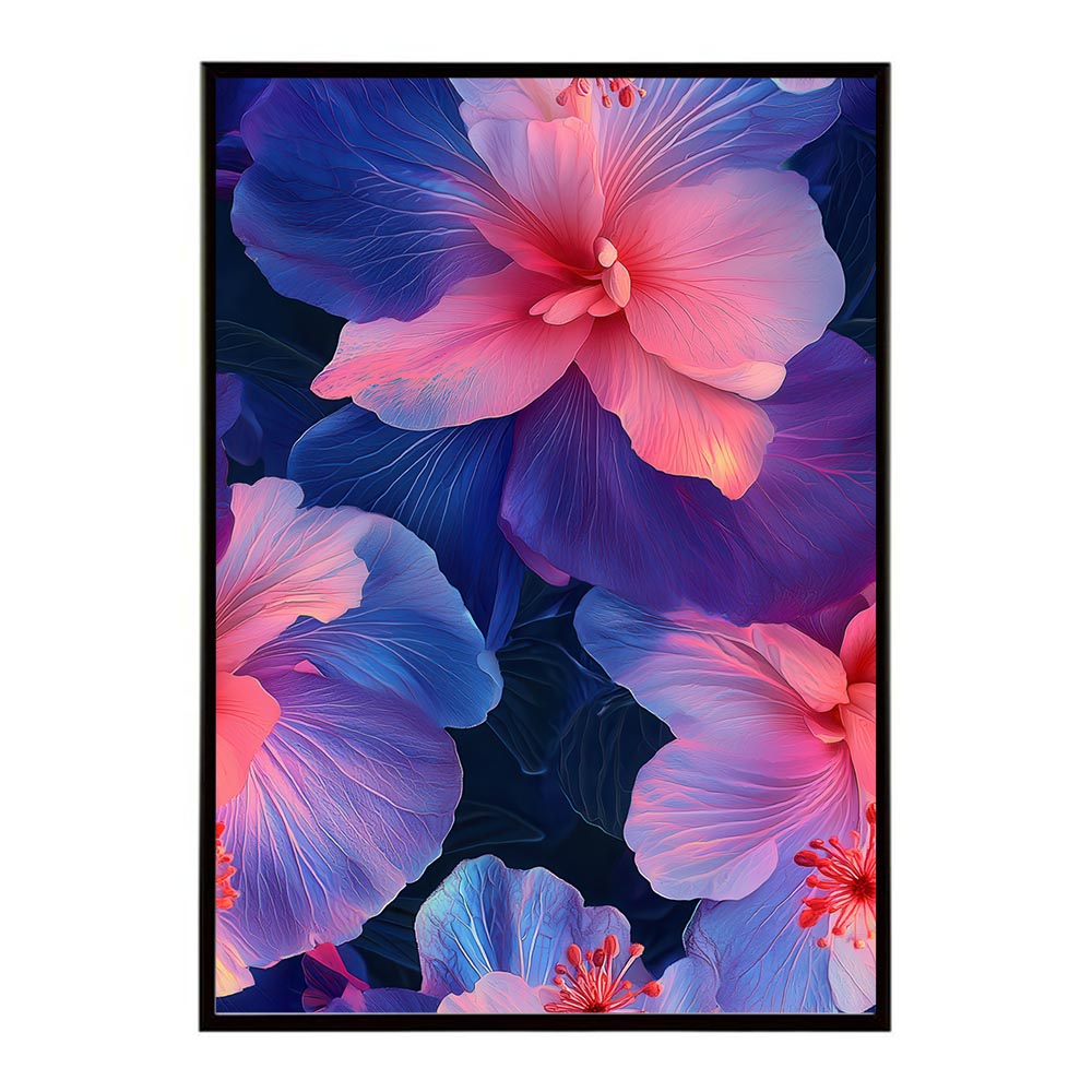 アーティスティックフラワー ポスター 花 絵画 アート 画家 名画 コンセプトアート 油絵 水彩画 絵具 花柄デザイン インテリア雑貨 壁飾り 北欧風 モダンアート フラワーアート 【lh-poster-11101】
