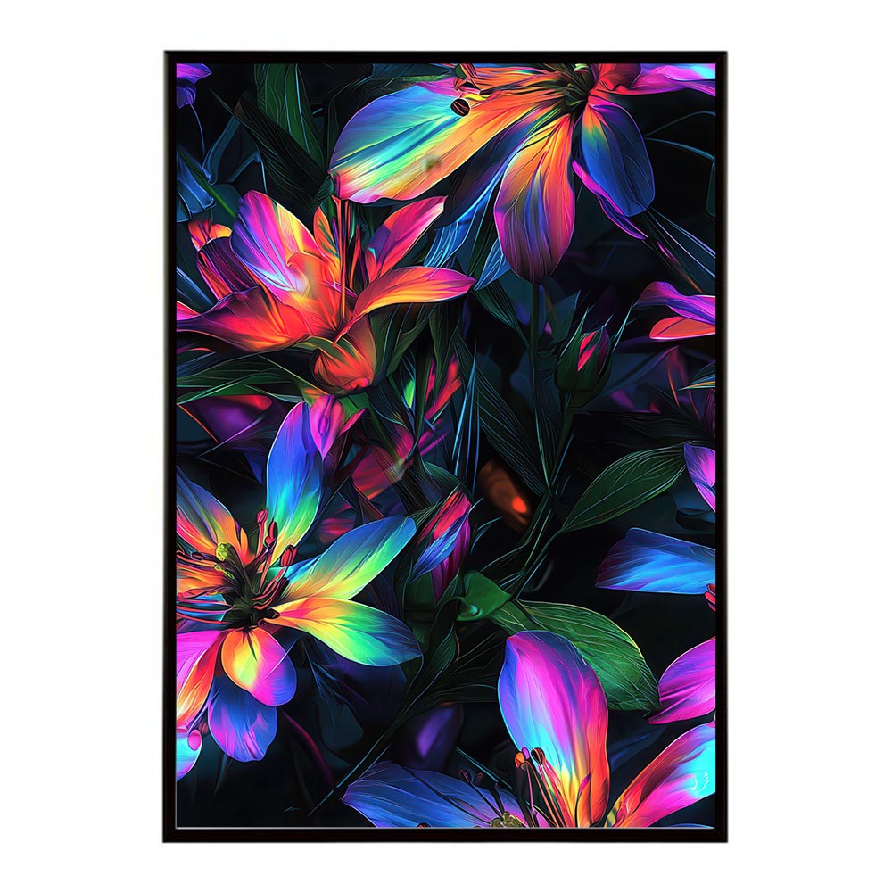 アーティスティックフラワー ポスター 花 絵画 アート 画家 名画 コンセプトアート 油絵 水彩画 絵具 花柄デザイン インテリア雑貨 壁飾り 北欧風 モダンアート フラワーアート 【lh-poster-11105】