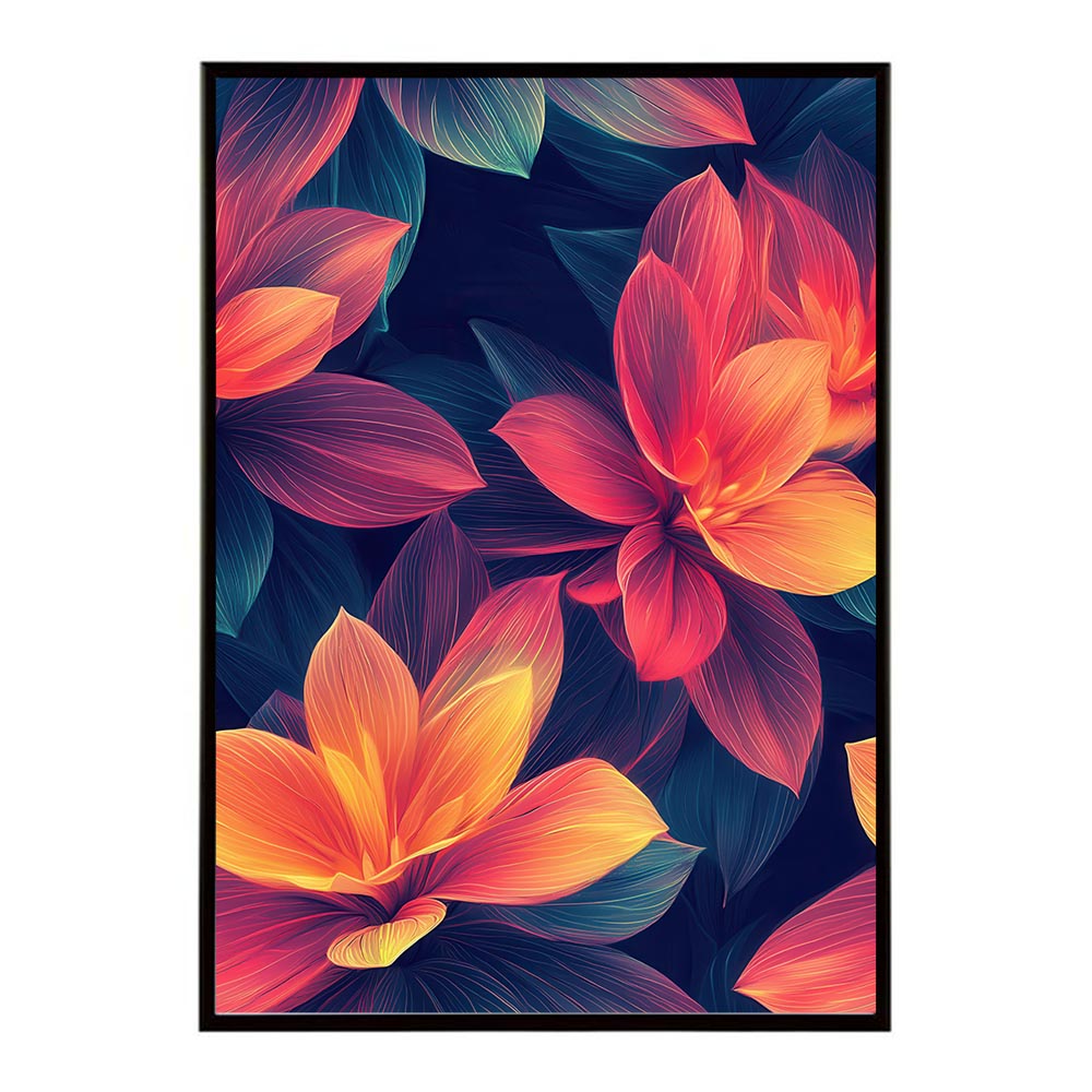 アーティスティックフラワー ポスター 花 絵画 アート 画家 名画 コンセプトアート 油絵 水彩画 絵具 花柄デザイン インテリア雑貨 壁飾り 北欧風 モダンアート フラワーアート 【lh-poster-11110】