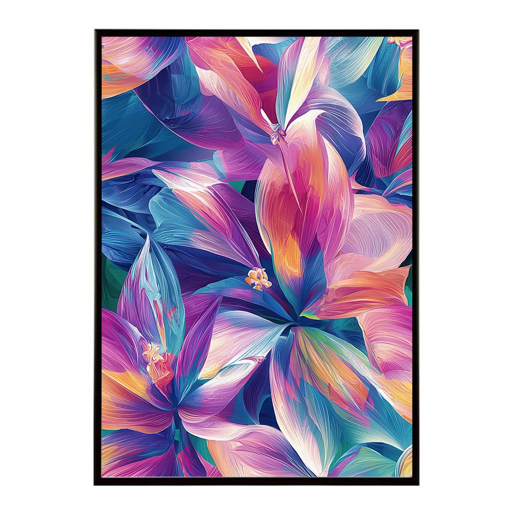 アーティスティックフラワー ポスター 花 絵画 アート 画家 名画 コンセプトアート 油絵 水彩画 絵具 花柄デザイン インテリア雑貨 壁飾り 北欧風 モダンアート フラワーアート 【lh-poster-11111】