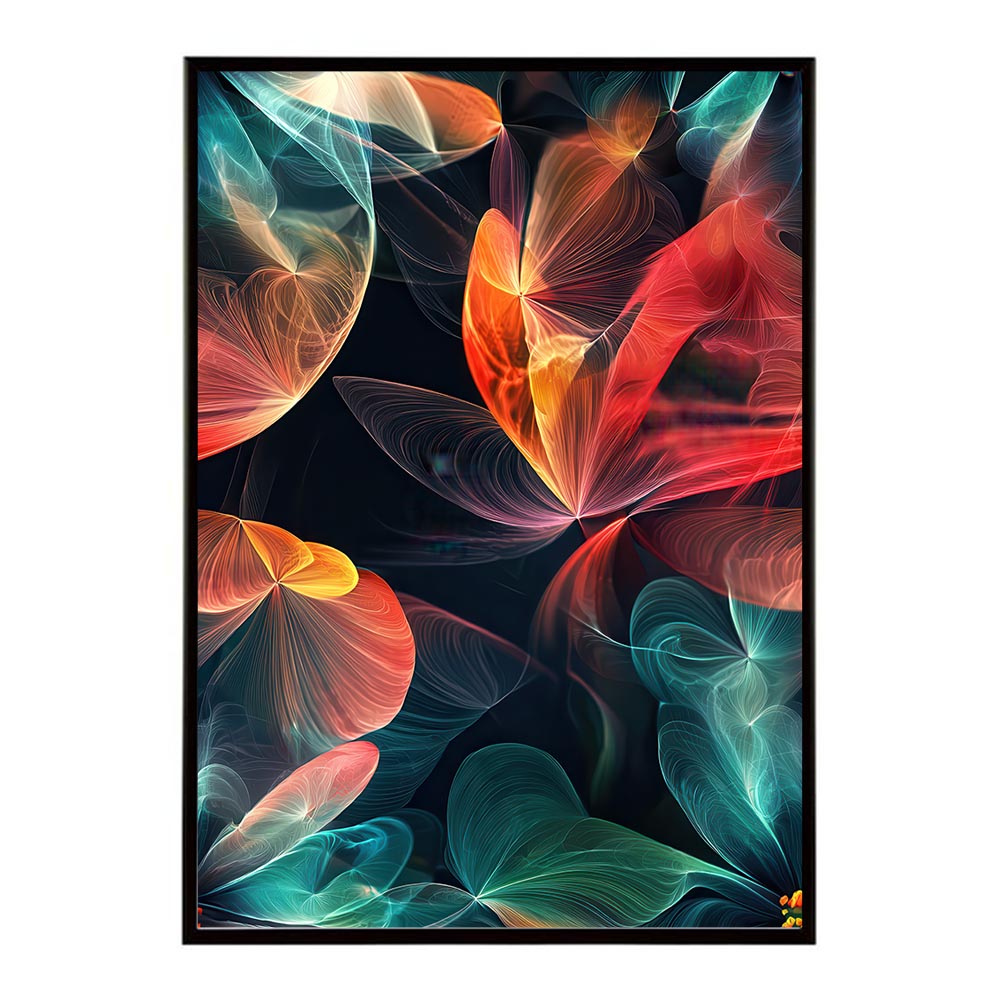 アーティスティックフラワー ポスター 花 絵画 アート 画家 名画 コンセプトアート 油絵 水彩画 絵具 花柄デザイン インテリア雑貨 壁飾り 北欧風 モダンアート フラワーアート 【lh-poster-11117】
