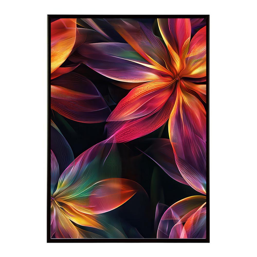 アーティスティックフラワー ポスター 花 絵画 アート 画家 名画 コンセプトアート 油絵 水彩画 絵具 花柄デザイン インテリア雑貨 壁飾り 北欧風 モダンアート フラワーアート 【lh-poster-11119】