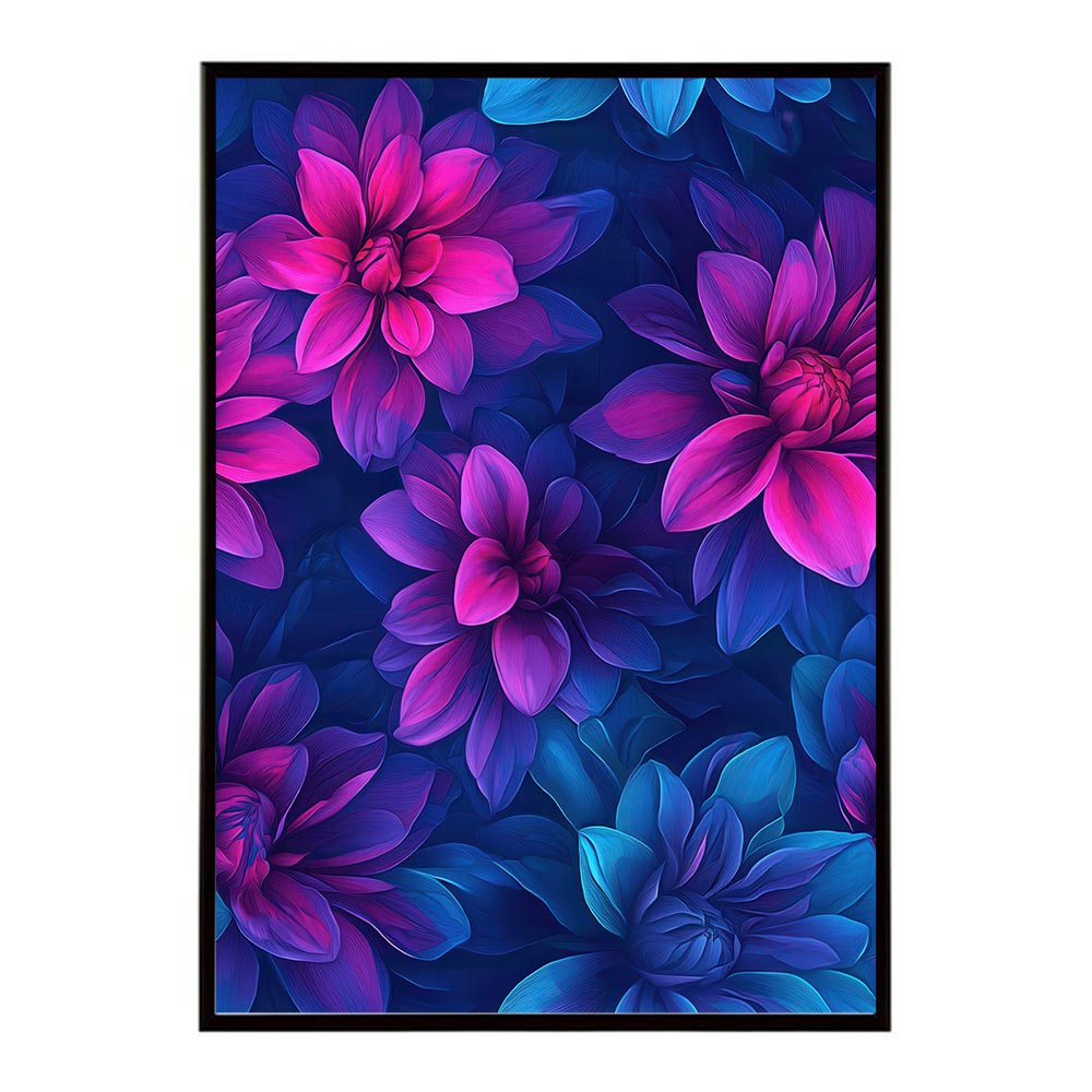アーティスティックフラワー ポスター 花 絵画 アート 画家 名画 コンセプトアート 油絵 水彩画 絵具 花柄デザイン インテリア雑貨 壁飾り 北欧風 モダンアート フラワーアート 【lh-poster-11130】