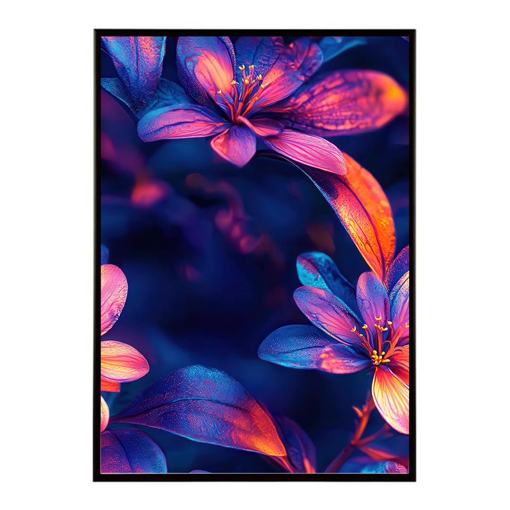アーティスティックフラワー ポスター 花 絵画 アート 画家 名画 コンセプトアート 油絵 水彩画 絵具 花柄デザイン インテリア雑貨 壁飾り 北欧風 モダンアート フラワーアート 【lh-poster-11131】