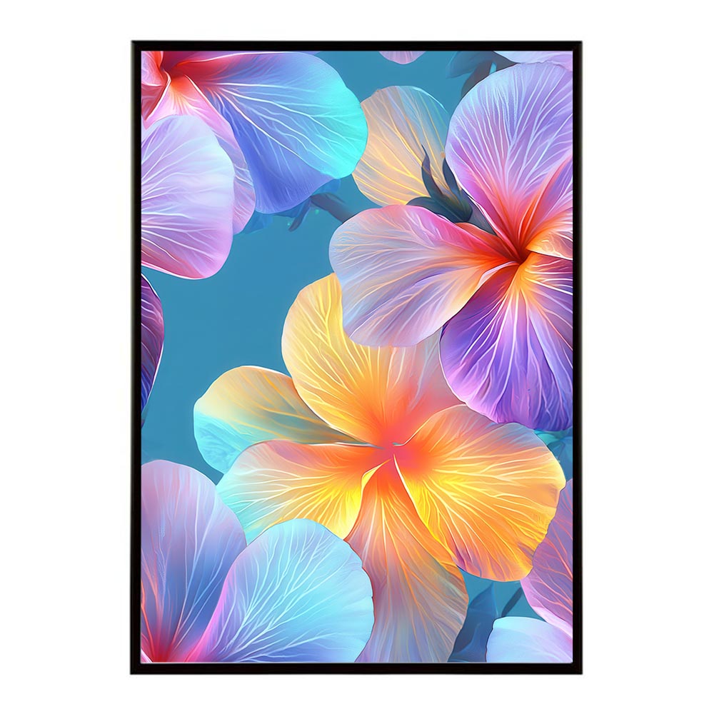 アーティスティックフラワー ポスター 花 絵画 アート 画家 名画 コンセプトアート 油絵 水彩画 絵具 花柄デザイン インテリア雑貨 壁飾り 北欧風 モダンアート フラワーアート 【lh-poster-11132】
