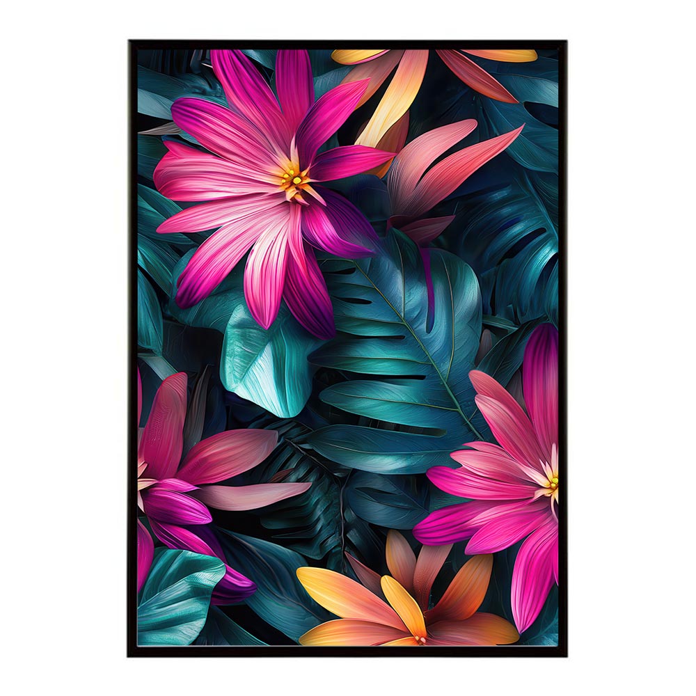 アーティスティックフラワー ポスター 花 絵画 アート 画家 名画 コンセプトアート 油絵 水彩画 絵具 花柄デザイン インテリア雑貨 壁飾り 北欧風 モダンアート フラワーアート 【lh-poster-11133】