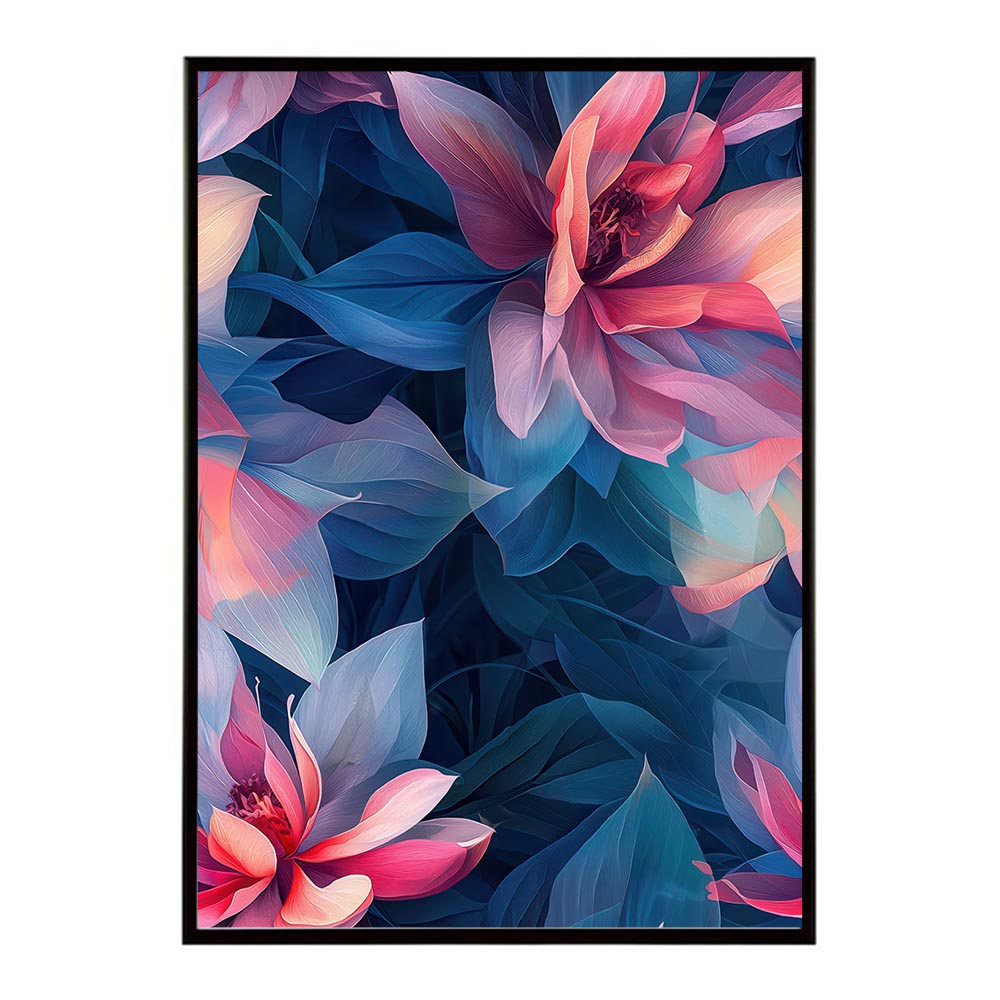 アーティスティックフラワー ポスター 花 絵画 アート 画家 名画 コンセプトアート 油絵 水彩画 絵具 花柄デザイン インテリア雑貨 壁飾り 北欧風 モダンアート フラワーアート 【lh-poster-11138】