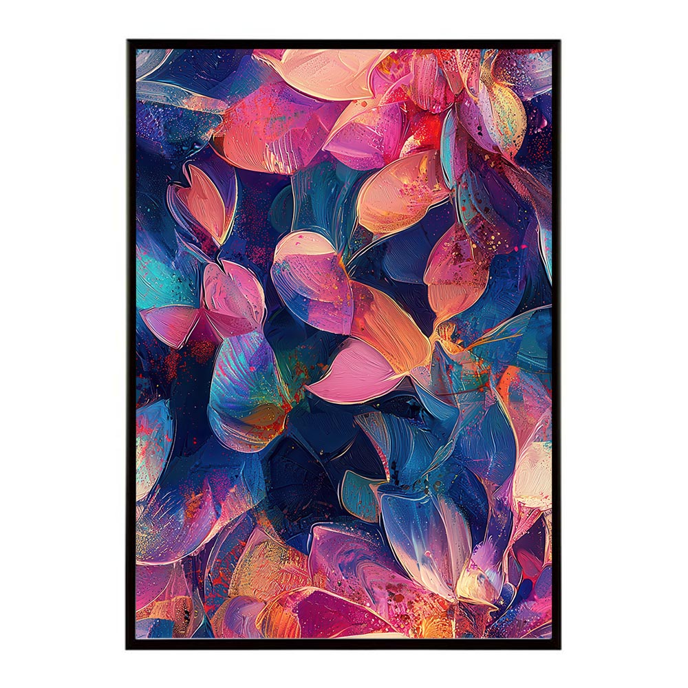 アーティスティックフラワー ポスター 花 絵画 アート 画家 名画 コンセプトアート 油絵 水彩画 絵具 花柄デザイン インテリア雑貨 壁飾り 北欧風 モダンアート フラワーアート 【lh-poster-11145】