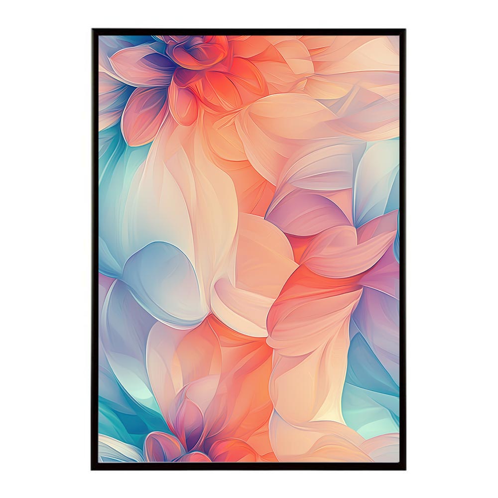 アーティスティックフラワー ポスター 花 絵画 アート 画家 名画 コンセプトアート 油絵 水彩画 絵具 花柄デザイン インテリア雑貨 壁飾り 北欧風 モダンアート フラワーアート 【lh-poster-11154】