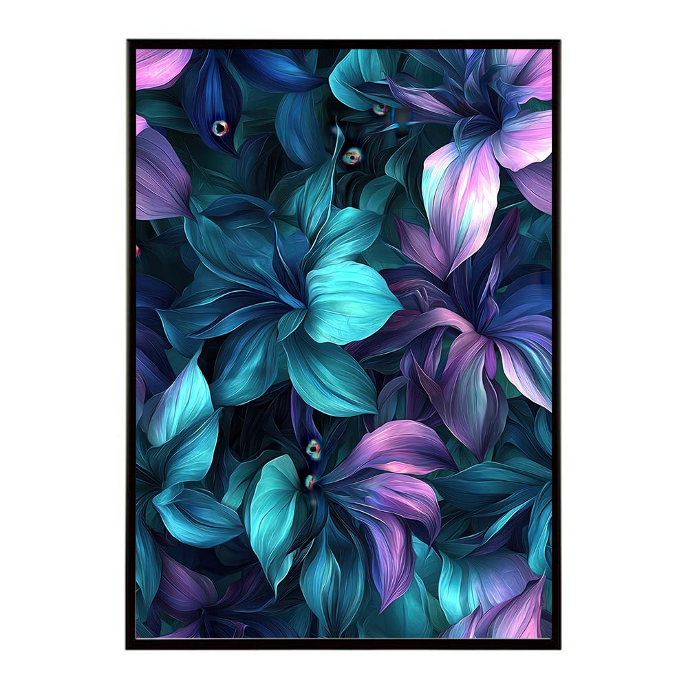 アーティスティックフラワー ポスター 花 絵画 アート 画家 名画 コンセプトアート 油絵 水彩画 絵具 花柄デザイン インテリア雑貨 壁飾り 北欧風 モダンアート フラワーアート 【lh-poster-11176】