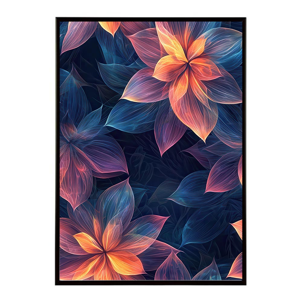 アーティスティックフラワー ポスター 花 絵画 アート 画家 名画 コンセプトアート 油絵 水彩画 絵具 花柄デザイン インテリア雑貨 壁飾り 北欧風 モダンアート フラワーアート 【lh-poster-11180】