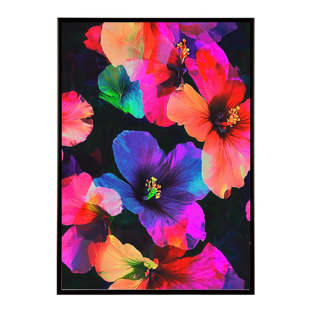 アーティスティックフラワー ポスター 花 絵画 アート 画家 名画 コンセプトアート 油絵 水彩画 絵具 花柄デザイン インテリア雑貨 壁飾り 北欧風 モダンアート フラワーアート 【lh-poster-11184】