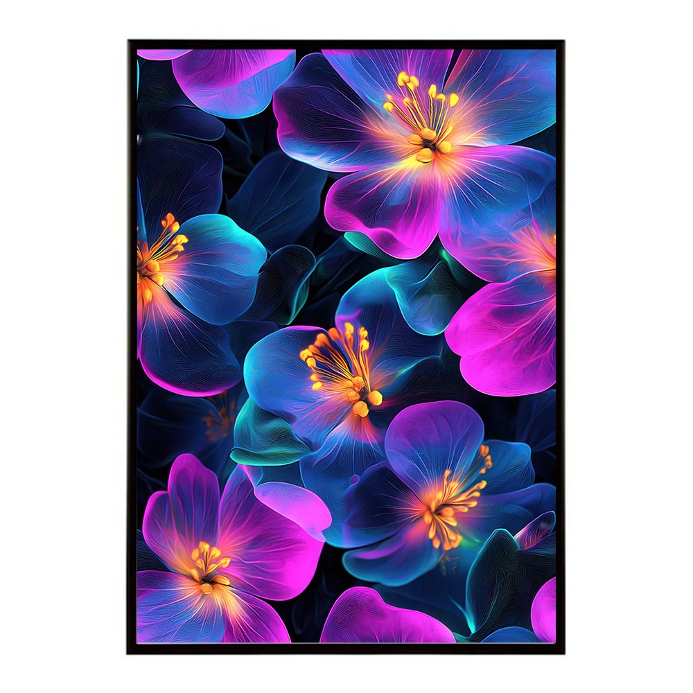 アーティスティックフラワー ポスター 花 絵画 アート 画家 名画 コンセプトアート 油絵 水彩画 絵具 花柄デザイン インテリア雑貨 壁飾り 北欧風 モダンアート フラワーアート 【lh-poster-11202】