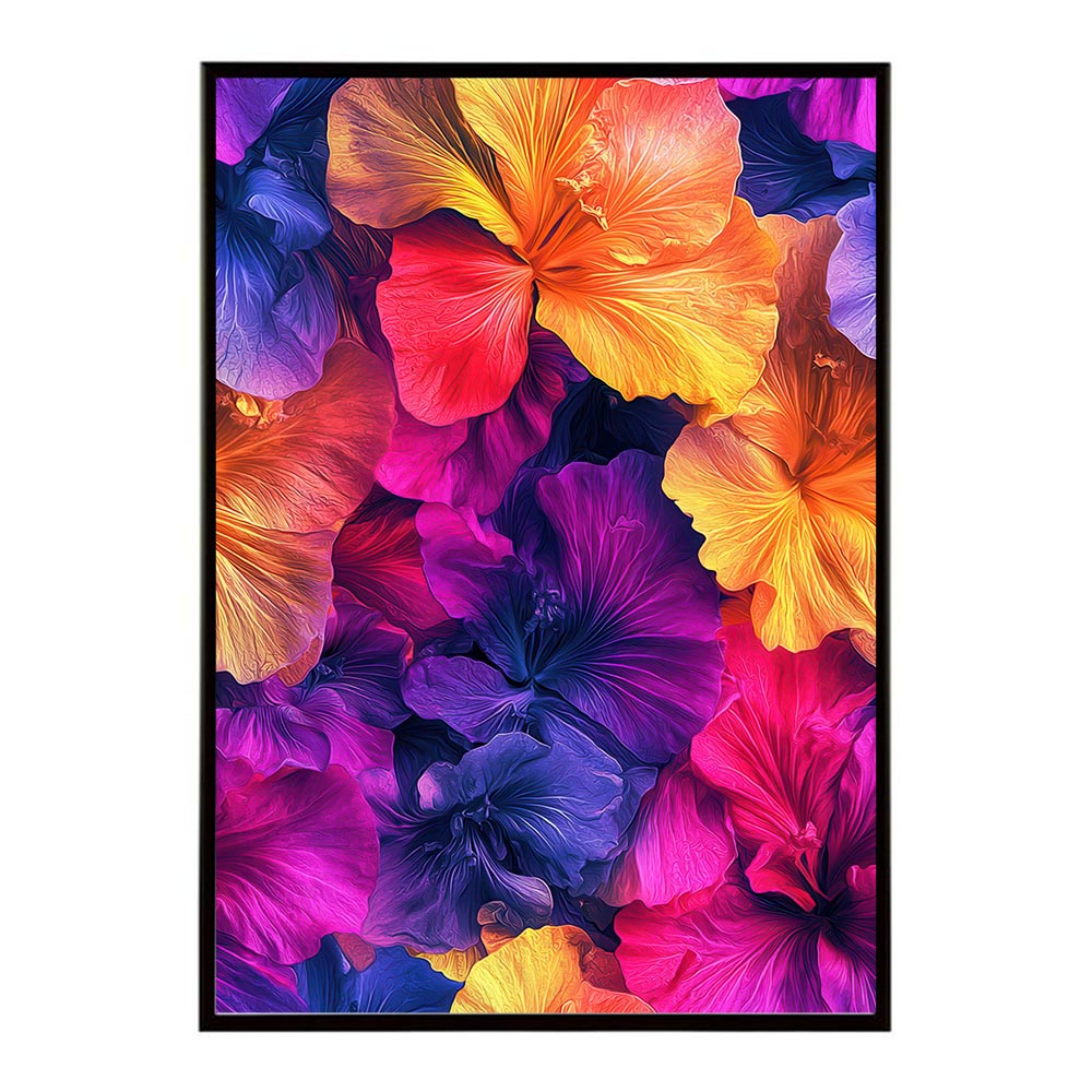 アーティスティックフラワー ポスター 花 絵画 アート 画家 名画 コンセプトアート 油絵 水彩画 絵具 花柄デザイン インテリア雑貨 壁飾り 北欧風 モダンアート フラワーアート 【lh-poster-11204】