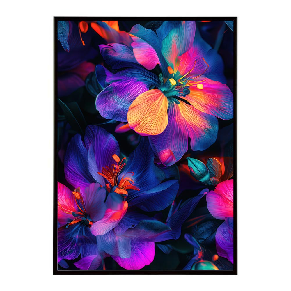 アーティスティックフラワー ポスター 花 絵画 アート 画家 名画 コンセプトアート 油絵 水彩画 絵具 花柄デザイン インテリア雑貨 壁飾り 北欧風 モダンアート フラワーアート 【lh-poster-11209】