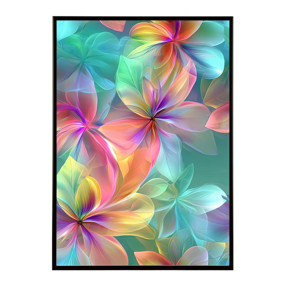 アーティスティックフラワー ポスター 花 絵画 アート 画家 名画 コンセプトアート 油絵 水彩画 絵具 花柄デザイン インテリア雑貨 壁飾り 北欧風 モダンアート フラワーアート 【lh-poster-11212】