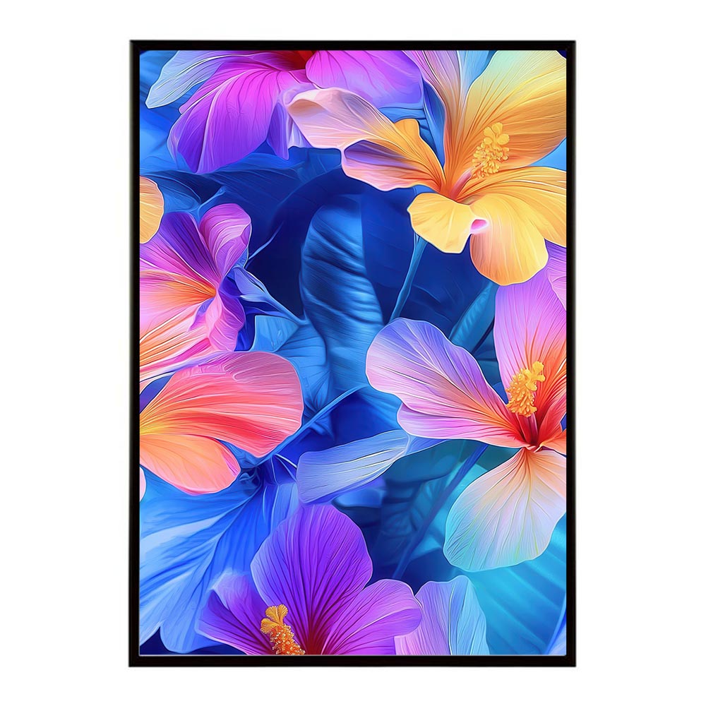 アーティスティックフラワー ポスター 花 絵画 アート 画家 名画 コンセプトアート 油絵 水彩画 絵具 花柄デザイン インテリア雑貨 壁飾り 北欧風 モダンアート フラワーアート 【lh-poster-11216】