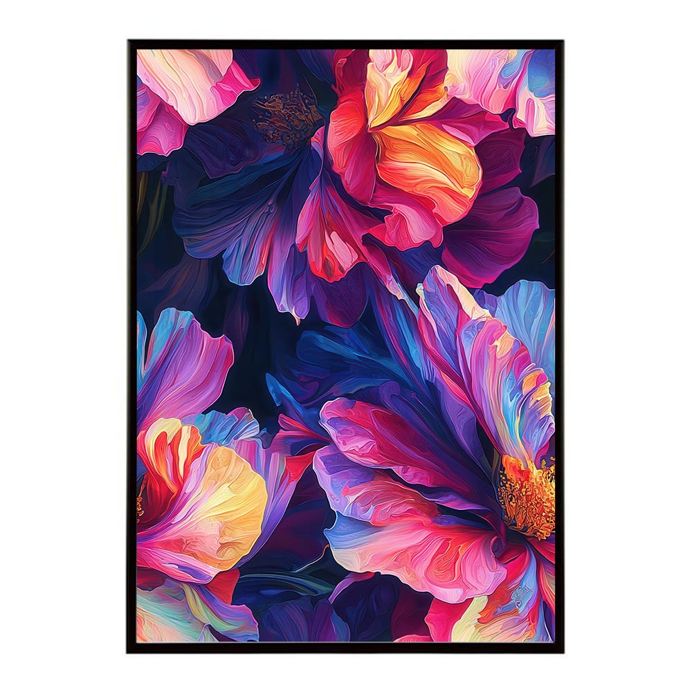 アーティスティックフラワー ポスター 花 絵画 アート 画家 名画 コンセプトアート 油絵 水彩画 絵具 花柄デザイン インテリア雑貨 壁飾り 北欧風 モダンアート フラワーアート 【lh-poster-11229】