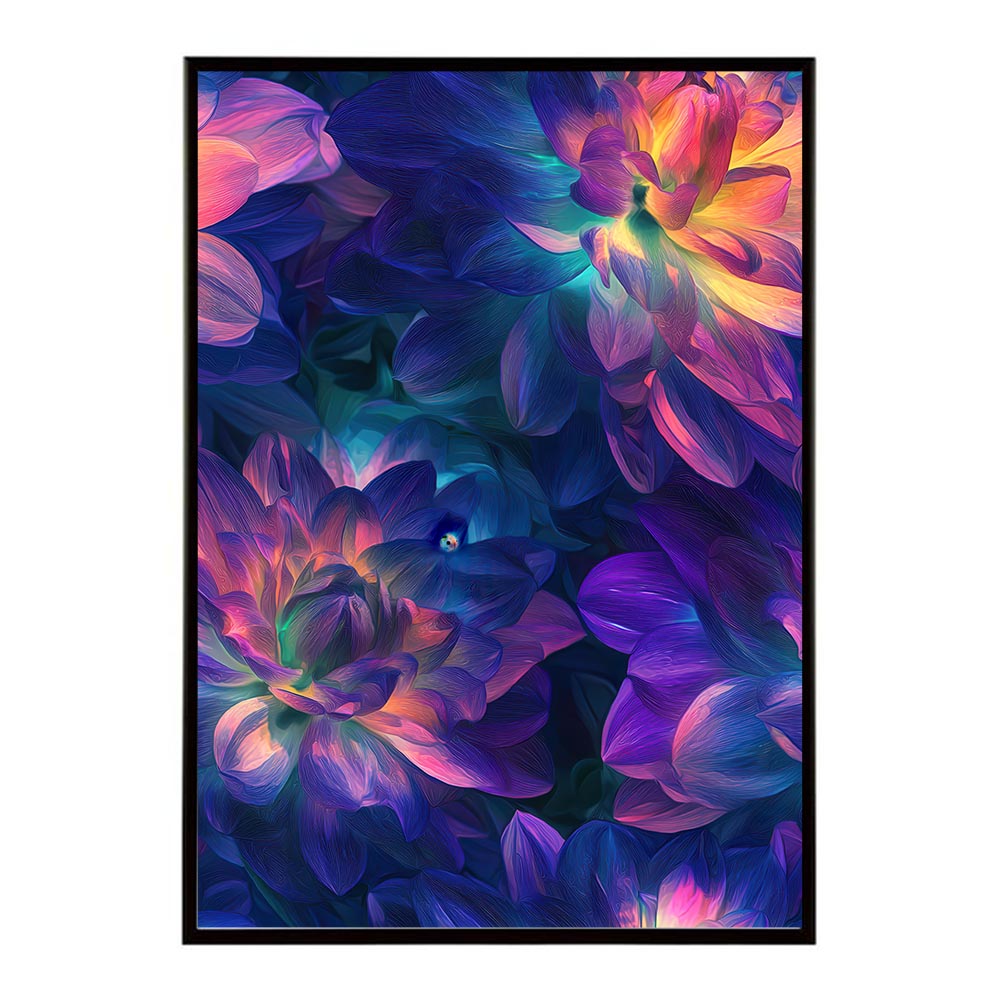 アーティスティックフラワー ポスター 花 絵画 アート 画家 名画 コンセプトアート 油絵 水彩画 絵具 花柄デザイン インテリア雑貨 壁飾り 北欧風 モダンアート フラワーアート 【lh-poster-11230】