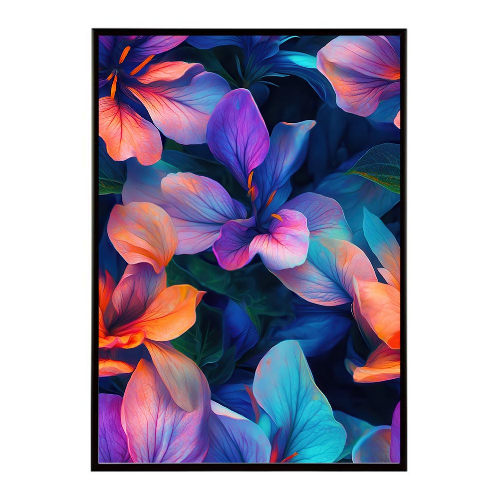 アーティスティックフラワー ポスター 花 絵画 アート 画家 名画 コンセプトアート 油絵 水彩画 絵具 花柄デザイン インテリア雑貨 壁飾り 北欧風 モダンアート フラワーアート 【lh-poster-11238】