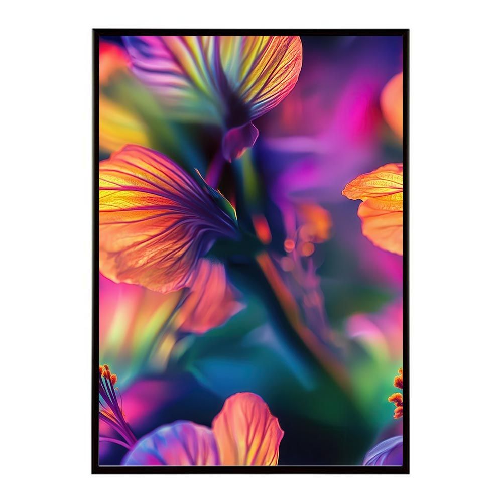 アーティスティックフラワー ポスター 花 絵画 アート 画家 名画 コンセプトアート 油絵 水彩画 絵具 花柄デザイン インテリア雑貨 壁飾り 北欧風 モダンアート フラワーアート 【lh-poster-11239】