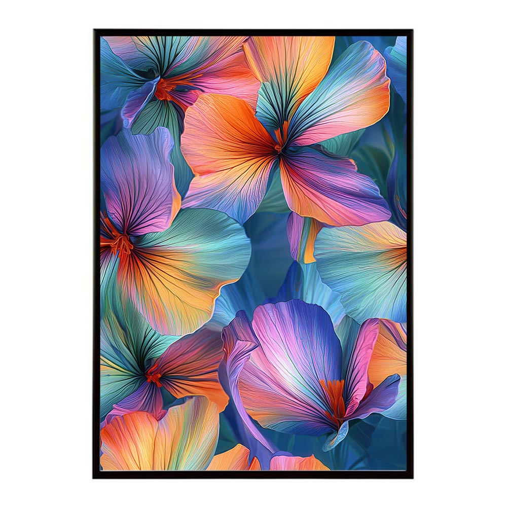 アーティスティックフラワー ポスター 花 絵画 アート 画家 名画 コンセプトアート 油絵 水彩画 絵具 花柄デザイン インテリア雑貨 壁飾り 北欧風 モダンアート フラワーアート 【lh-poster-11240】
