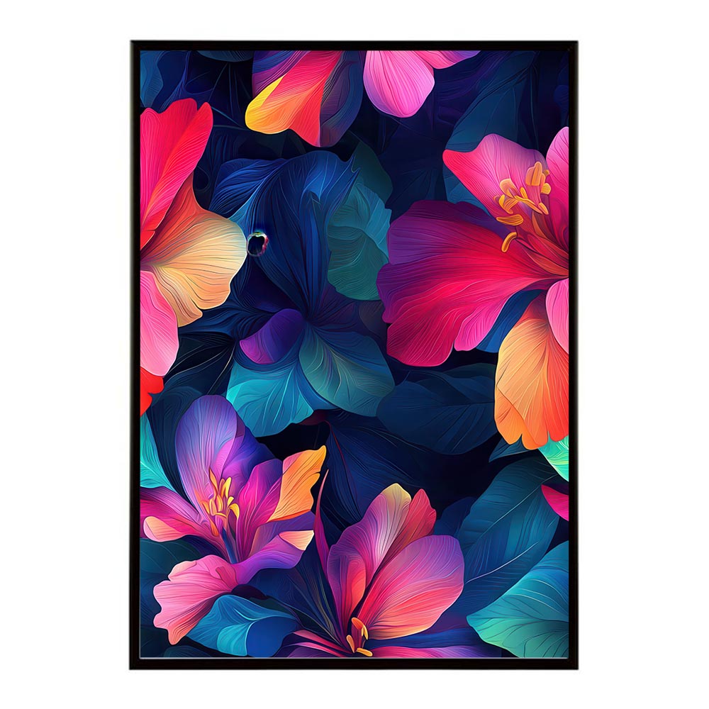 アーティスティックフラワー ポスター 花 絵画 アート 画家 名画 コンセプトアート 油絵 水彩画 絵具 花柄デザイン インテリア雑貨 壁飾り 北欧風 モダンアート フラワーアート 【lh-poster-11243】