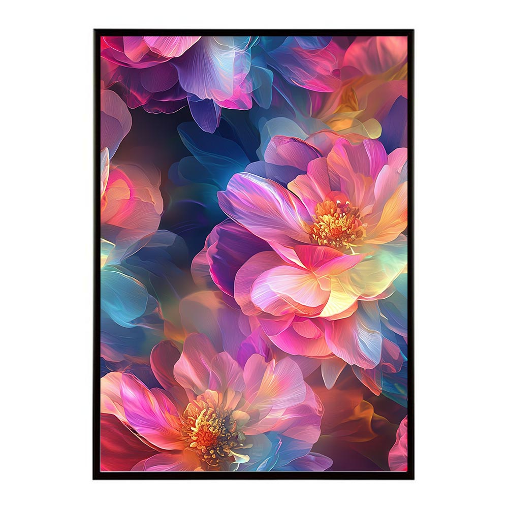 アーティスティックフラワー ポスター 花 絵画 アート 画家 名画 コンセプトアート 油絵 水彩画 絵具 花柄デザイン インテリア雑貨 壁飾り 北欧風 モダンアート フラワーアート 【lh-poster-11244】