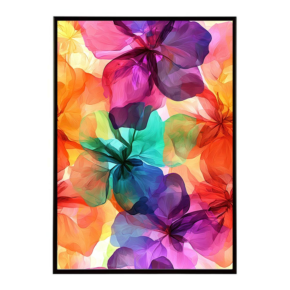 アーティスティックフラワー ポスター 花 絵画 アート 画家 名画 コンセプトアート 油絵 水彩画 絵具 花柄デザイン インテリア雑貨 壁飾り 北欧風 モダンアート フラワーアート 【lh-poster-11247】