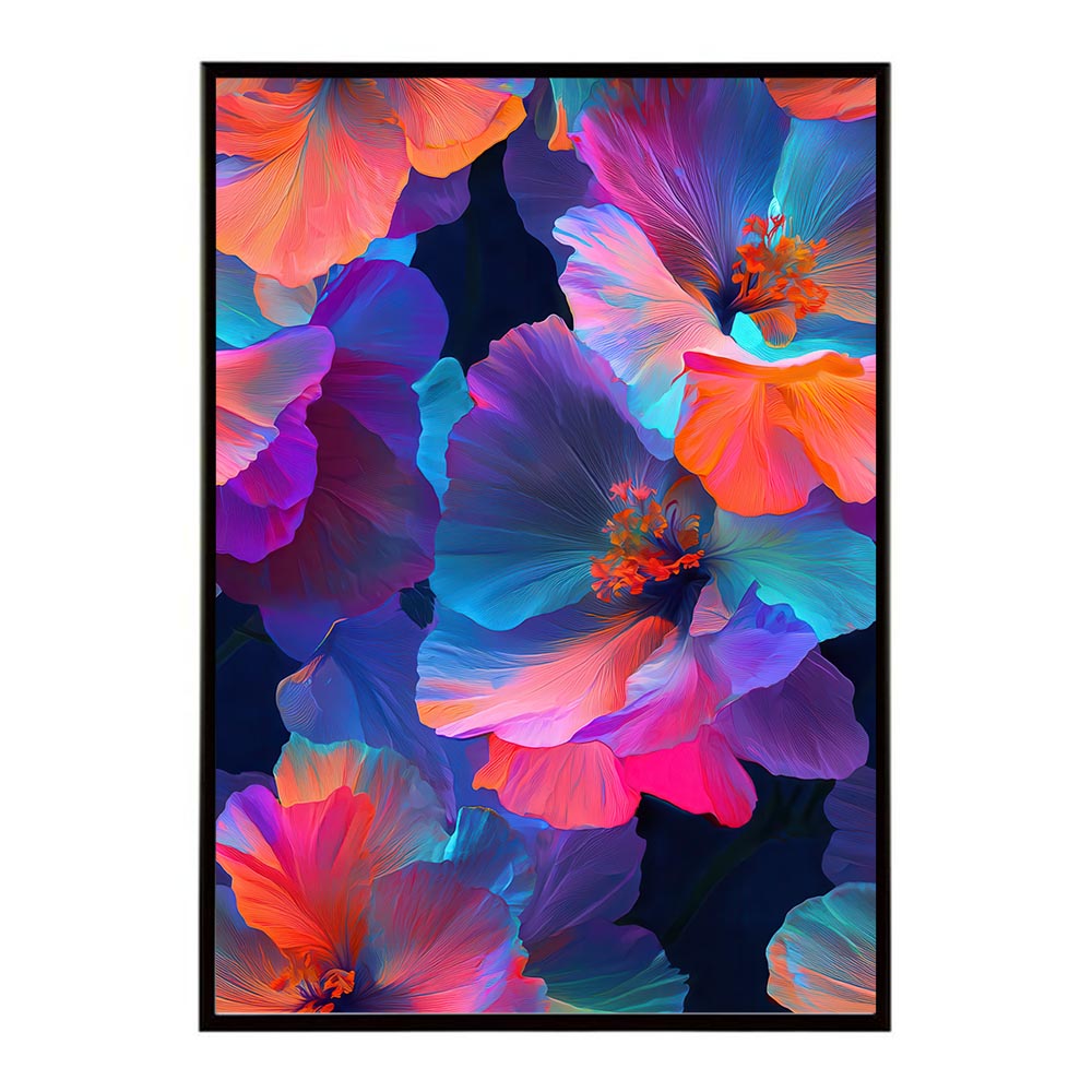 アーティスティックフラワー ポスター 花 絵画 アート 画家 名画 コンセプトアート 油絵 水彩画 絵具 花柄デザイン インテリア雑貨 壁飾り 北欧風 モダンアート フラワーアート 【lh-poster-11248】