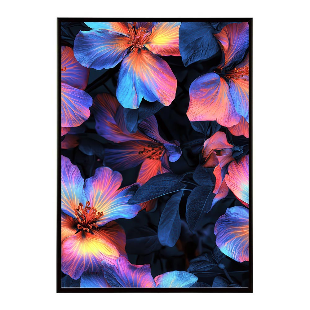 アーティスティックフラワー ポスター 花 絵画 アート 画家 名画 コンセプトアート 油絵 水彩画 絵具 花柄デザイン インテリア雑貨 壁飾り 北欧風 モダンアート フラワーアート 【lh-poster-11249】