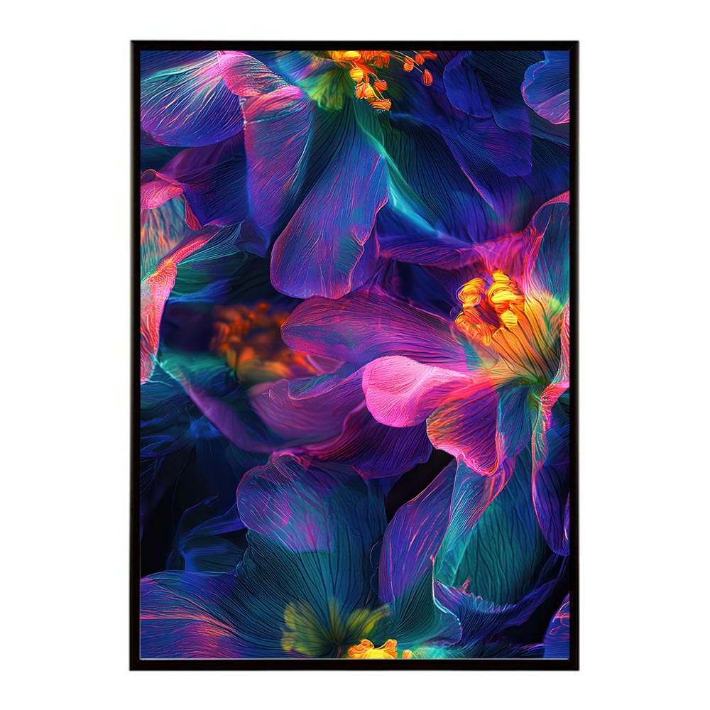 アーティスティックフラワー ポスター 花 絵画 アート 画家 名画 コンセプトアート 油絵 水彩画 絵具 花柄デザイン インテリア雑貨 壁飾り 北欧風 モダンアート フラワーアート 【lh-poster-11251】