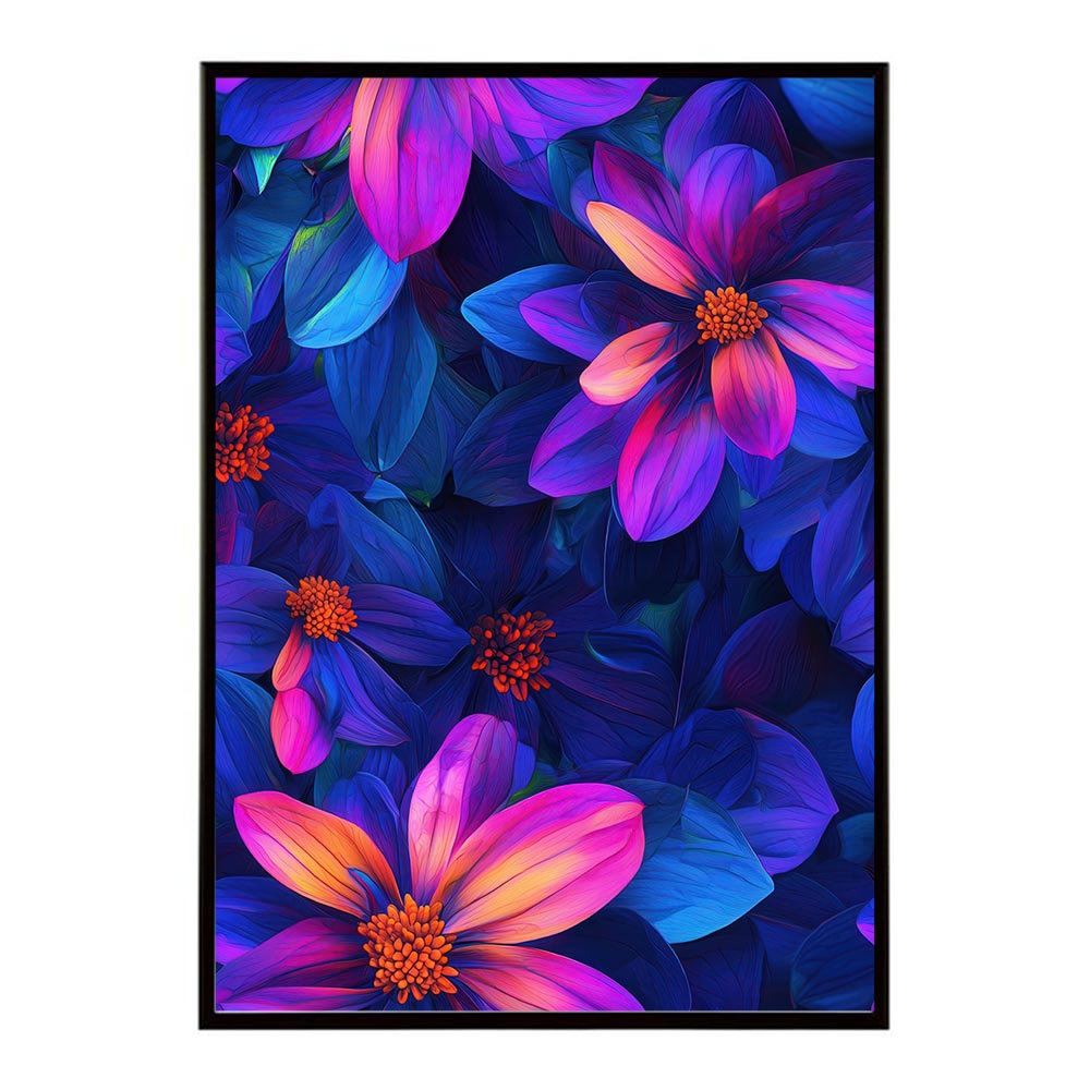 アーティスティックフラワー ポスター 花 絵画 アート 画家 名画 コンセプトアート 油絵 水彩画 絵具 花柄デザイン インテリア雑貨 壁飾り 北欧風 モダンアート フラワーアート 【lh-poster-11252】