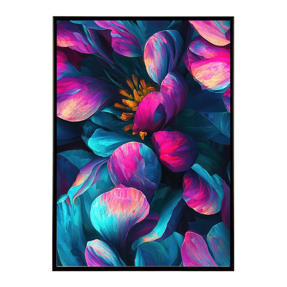 アーティスティックフラワー ポスター 花 絵画 アート 画家 名画 コンセプトアート 油絵 水彩画 絵具 花柄デザイン インテリア雑貨 壁飾り 北欧風 モダンアート フラワーアート 【lh-poster-11254】