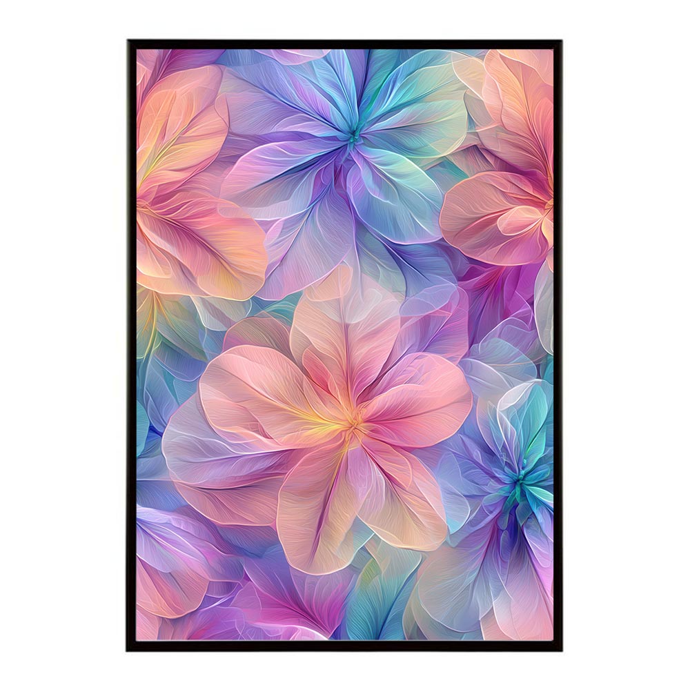 アーティスティックフラワー ポスター 花 絵画 アート 画家 名画 コンセプトアート 油絵 水彩画 絵具 花柄デザイン インテリア雑貨 壁飾り 北欧風 モダンアート フラワーアート 【lh-poster-11257】