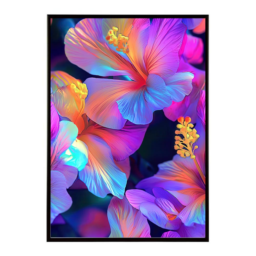 アーティスティックフラワー ポスター 花 絵画 アート 画家 名画 コンセプトアート 油絵 水彩画 絵具 花柄デザイン インテリア雑貨 壁飾り 北欧風 モダンアート フラワーアート 【lh-poster-11260】