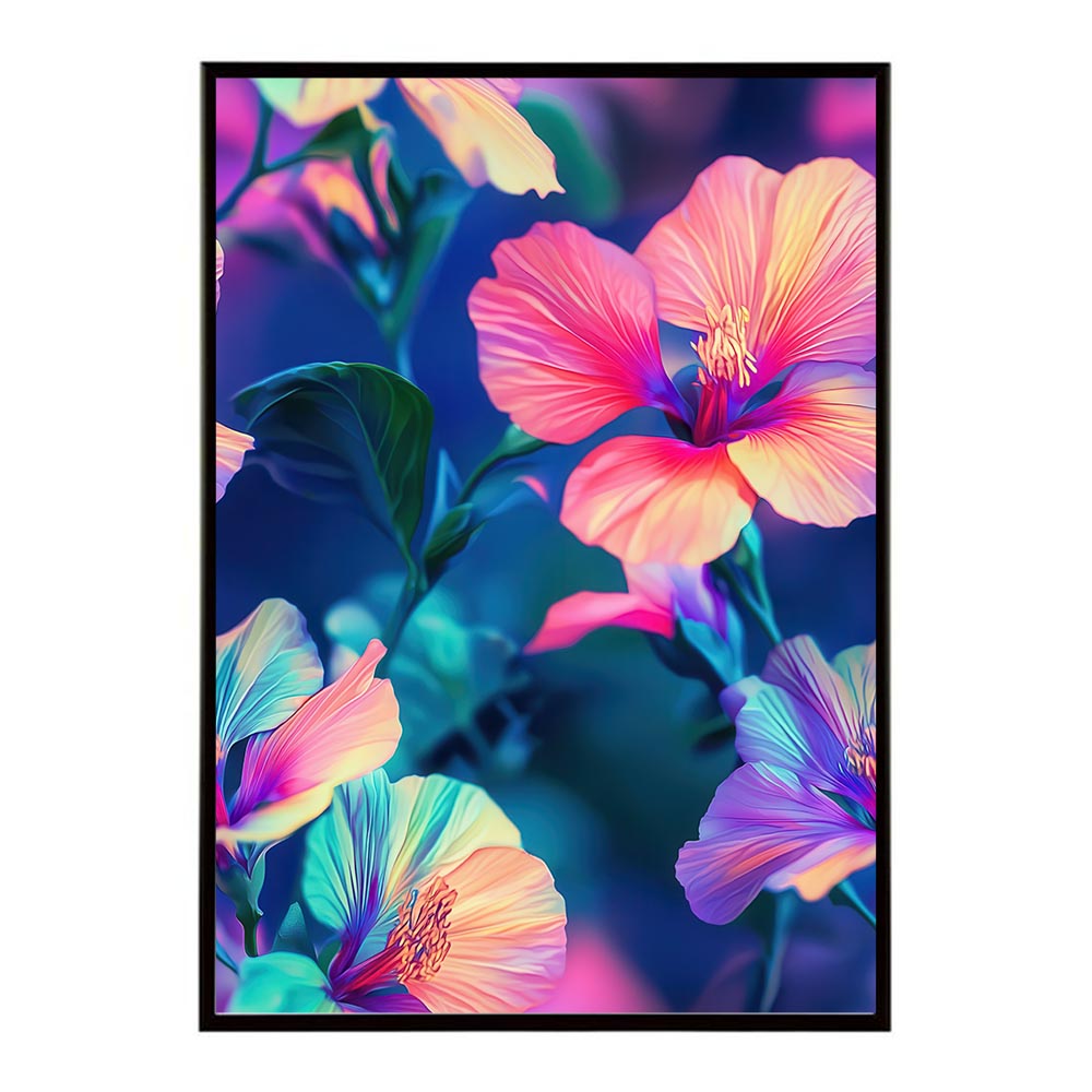 アーティスティックフラワー ポスター 花 絵画 アート 画家 名画 コンセプトアート 油絵 水彩画 絵具 花柄デザイン インテリア雑貨 壁飾り 北欧風 モダンアート フラワーアート 【lh-poster-11262】