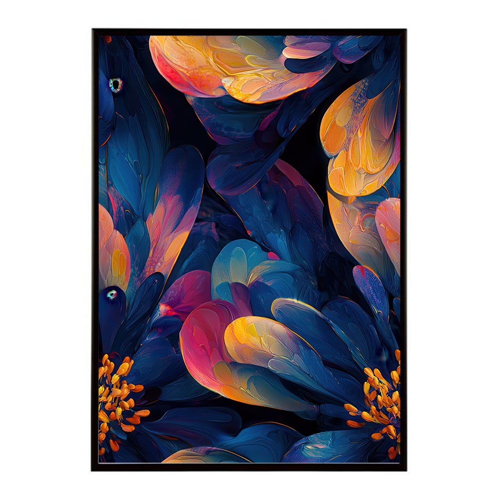 アーティスティックフラワー ポスター 花 絵画 アート 画家 名画 コンセプトアート 油絵 水彩画 絵具 花柄デザイン インテリア雑貨 壁飾り 北欧風 モダンアート フラワーアート 【lh-poster-11263】