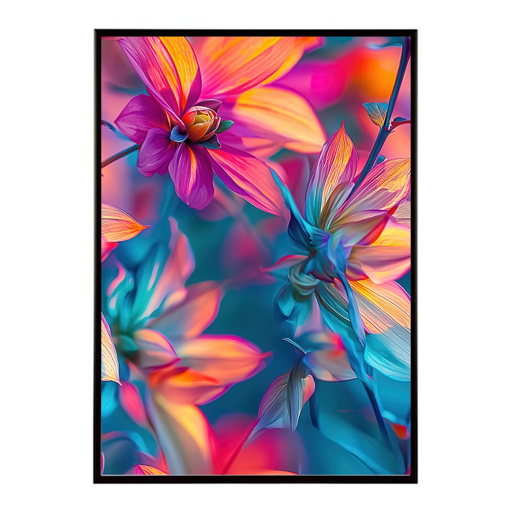 アーティスティックフラワー ポスター 花 絵画 アート 画家 名画 コンセプトアート 油絵 水彩画 絵具 花柄デザイン インテリア雑貨 壁飾り 北欧風 モダンアート フラワーアート 【lh-poster-11265】